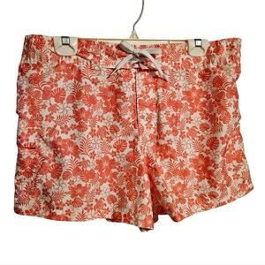 Woman's Lightweight shorts Tropical pattern in Pink size XL